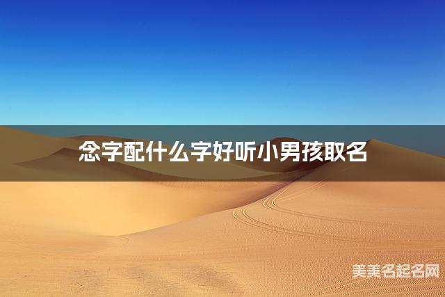 念字配什么字好听小男孩取名 念字配什么字好听小男孩取名
