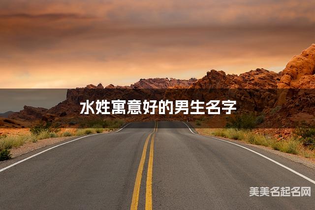 水姓寓意好的男生名字（精选200个）