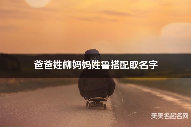 爸爸姓柳妈妈姓鲁搭配取名字