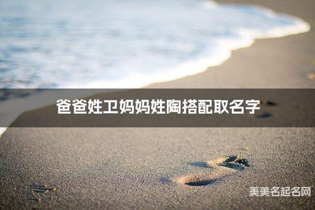 爸爸姓卫妈妈姓陶搭配取名字
