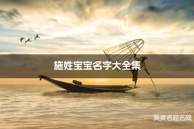 施姓宝宝名字大全集（简单顺口300个）