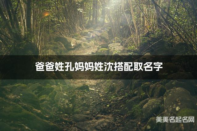 把孔姓和沈姓结合取男宝名字方案参考