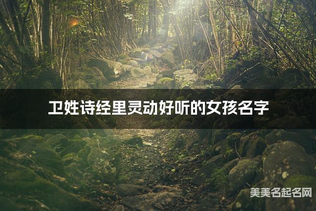 国学大师取名 卫姓诗经里灵动好听的女孩名字
