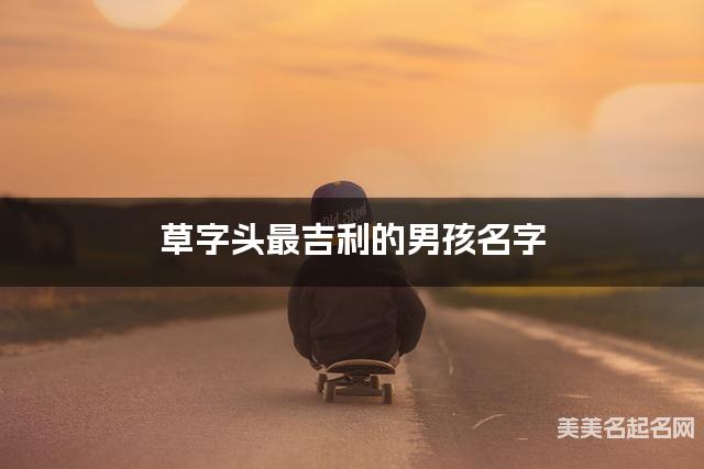 草字头最吉利的男孩名字 唐姓草字头取名最有福气