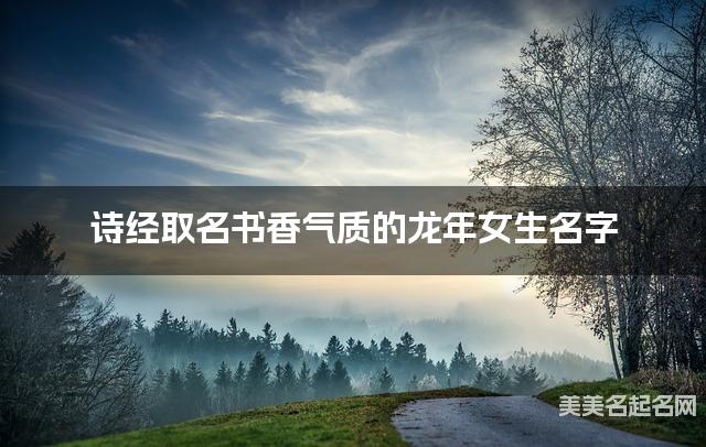 诗经取名书香气质的龙年女生名字
