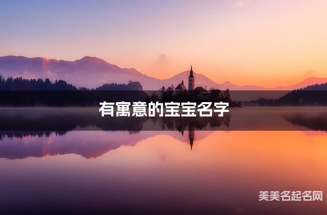 有寓意的宝宝名字(412个最新)