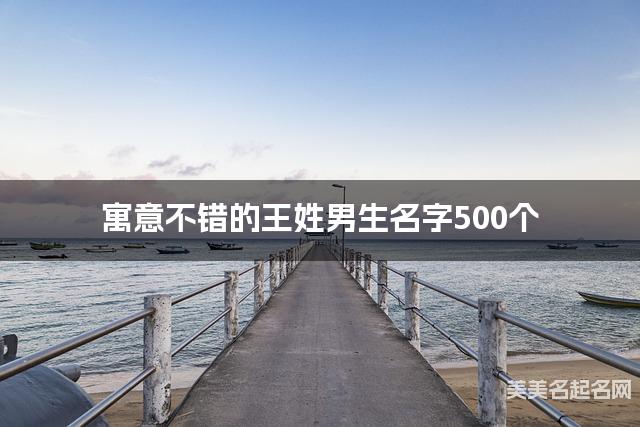 寓意不错的王姓男生名字500个