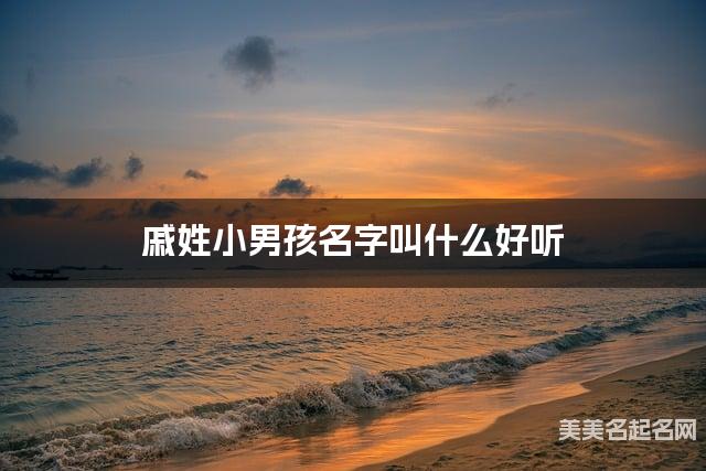 起名字大師周易起好名 慼姓小男孩名字叫什麽好聽