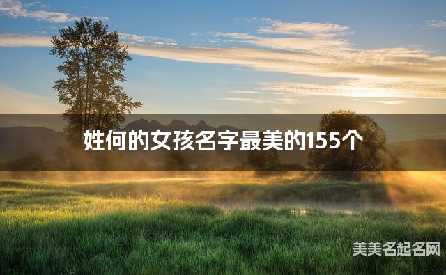 取名字在线大师取名 姓何的女孩名字最美的155个
