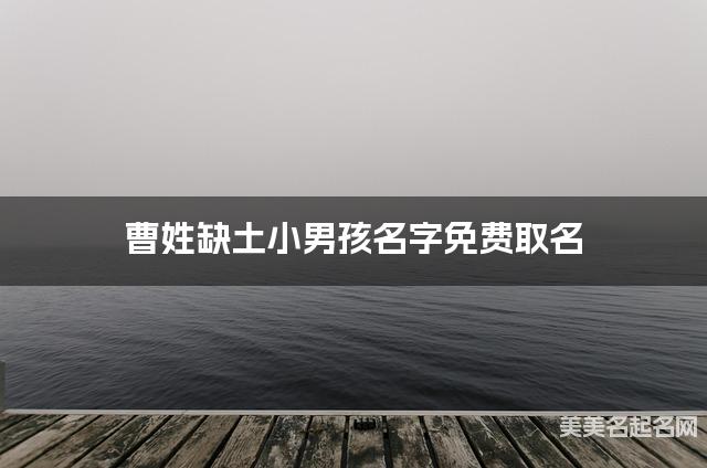 曹姓缺土小男孩名字免费取名 有含义的宝宝名字大全