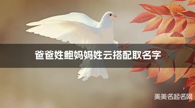 爸爸姓鲍妈妈姓云搭配取名字