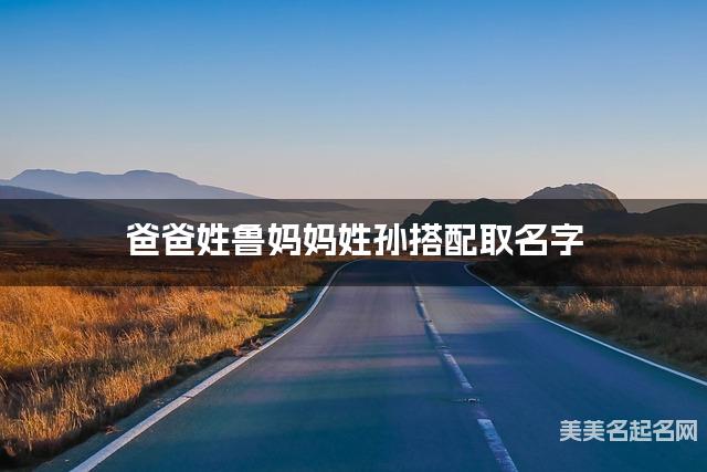 父母鲁姓和孙姓宝宝取名搭配推荐（灵动好听）