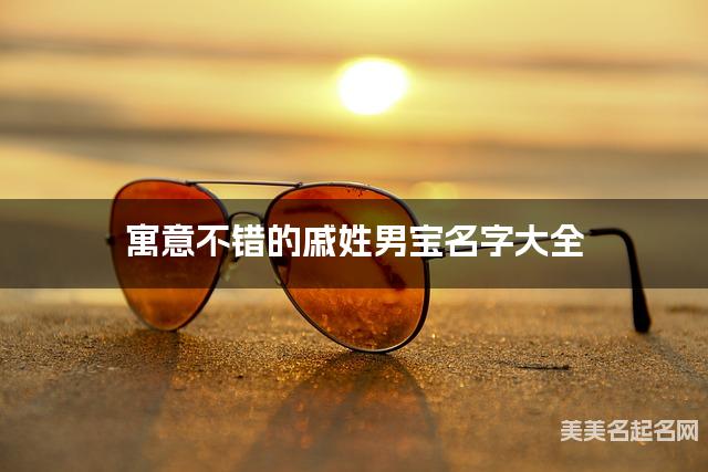 寓意不错的戚姓男宝名字大全