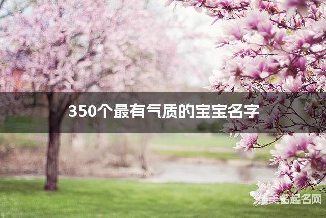 350个最有气质的宝宝名字