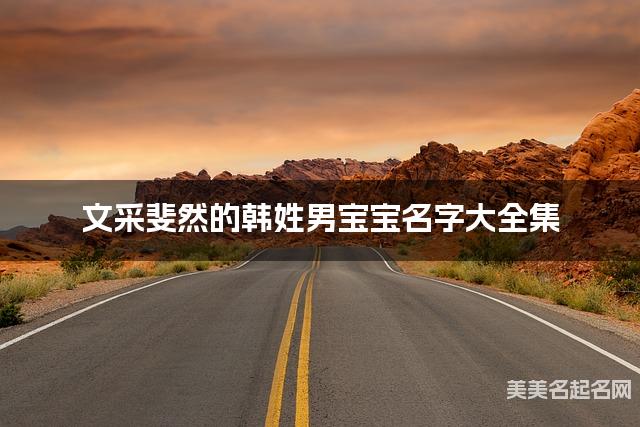 文采斐然的韩姓男宝宝名字大全集