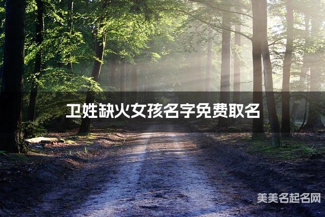 卫姓缺火女孩名字免费取名 有新意的宝宝名字大全