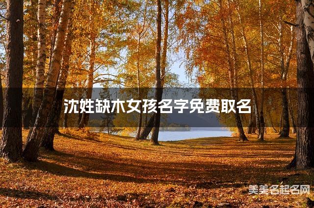 沈姓缺木女孩名字免费取名 有新意的宝宝名字大全