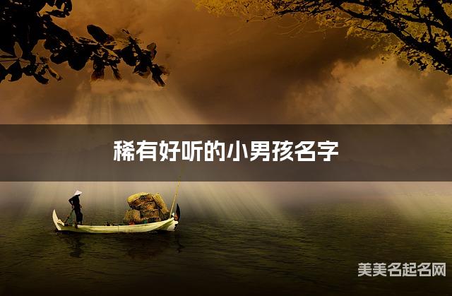 稀有好听的小男孩名字(500个最新)