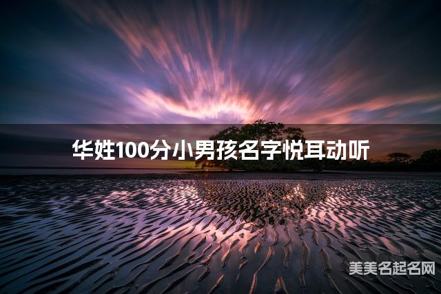 华姓100分小男孩名字悦耳动听