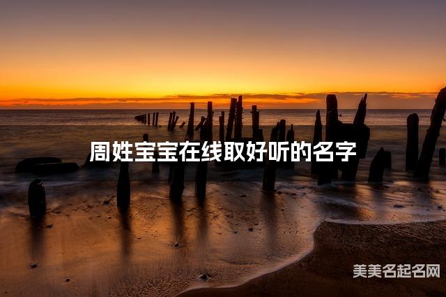 宝宝取名字大全 周姓宝宝在线取好听的名字