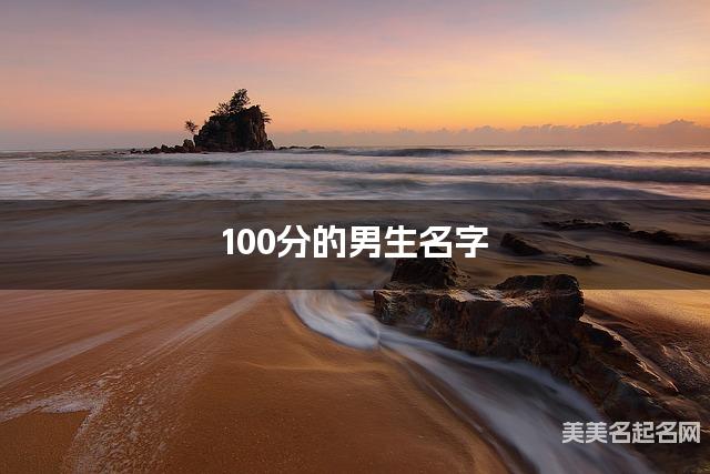 100分的男生名字(有灵气429个)
