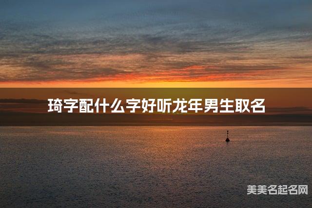 琦字配什么字好听龙年男生取名