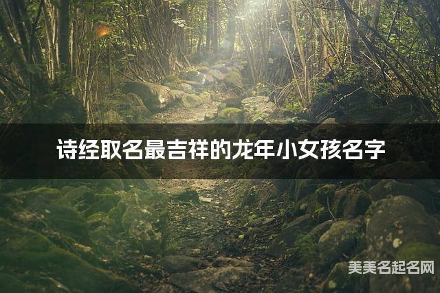诗经取名最吉祥的龙年小女孩名字