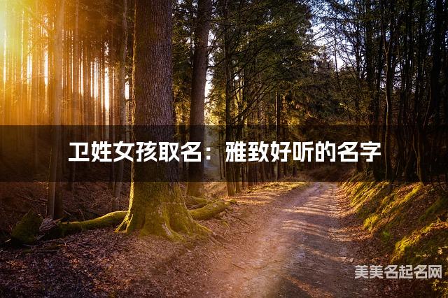 卫姓女孩取名:雅致好听的名字