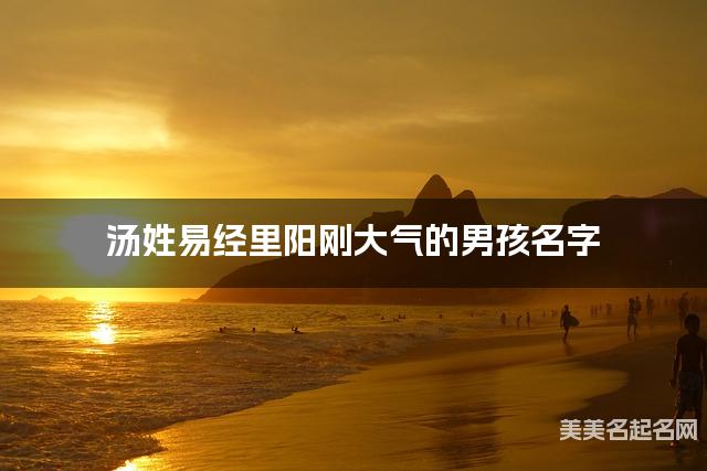 取名神器起名助手 汤姓易经里阳刚大气的男孩名字