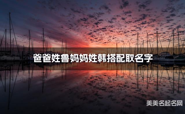 爸爸姓鲁妈妈姓韩搭配取名字