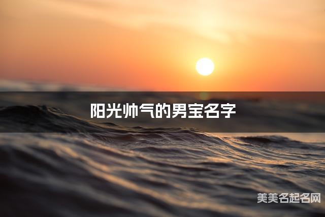 阳光帅气的男宝名字（213个最新）