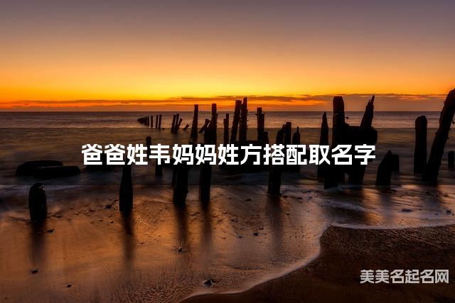 爸爸姓韦妈妈姓方搭配取名字