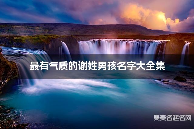 最有气质的谢姓男孩名字大全集