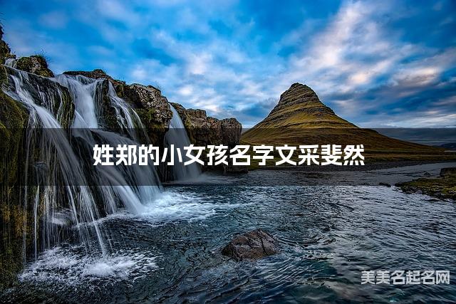 姓郑的小女孩名字文采斐然