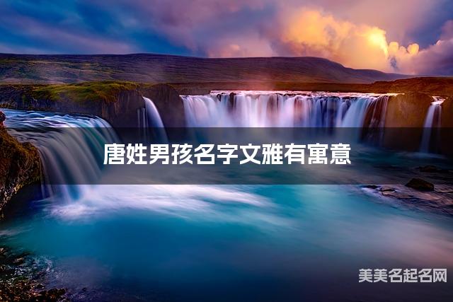 取名字在线大师取名 唐姓男孩名字文雅有寓意 取名字在线大师取名 唐姓男孩名字文雅有寓意