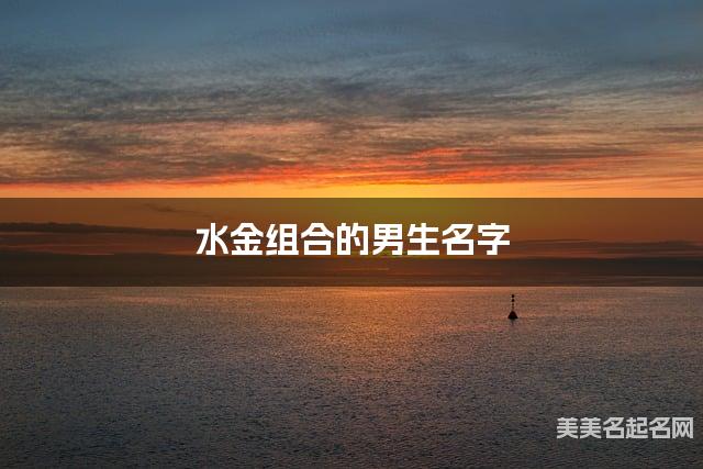 水金组合的男生名字 男生独一无二与众不同的名字