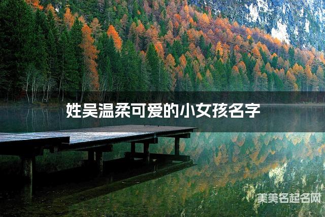 姓吳溫柔可愛的小女孩名字