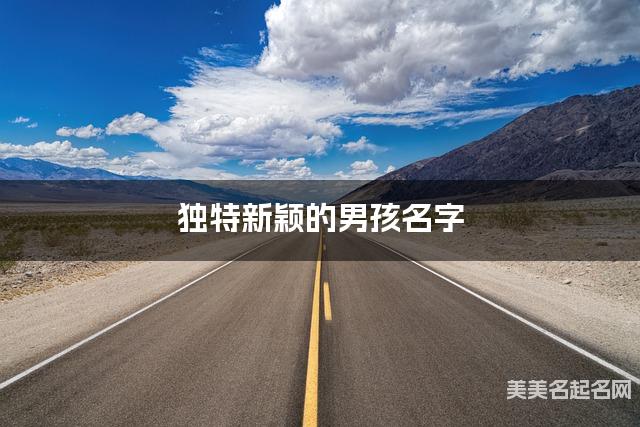 独特新颖的男孩名字（450个最新）