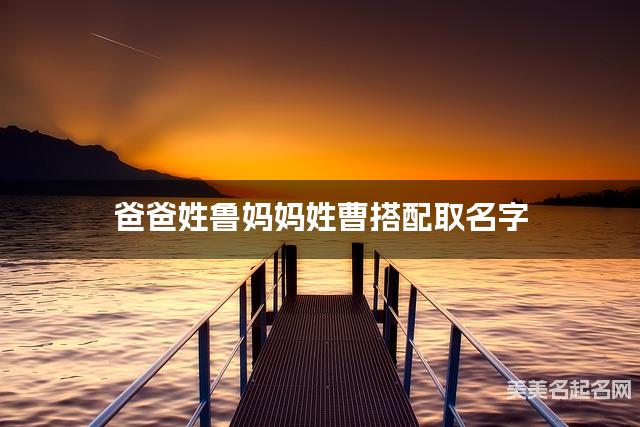 爸爸姓鲁妈妈姓曹，如何结合两个姓氏取女宝宝名字