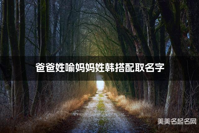 把喻姓和韩姓结合取小男孩名字方案参考