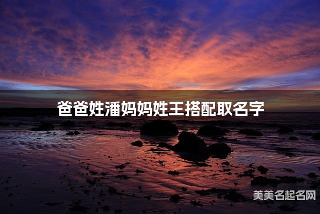 爸爸姓潘妈妈姓王，如何结合两个姓氏取小男孩名字