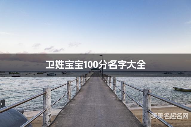 卫姓宝宝100分名字大全