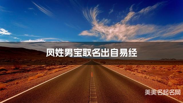 取名字大全八字取名 鳳姓男寶取名出自易經
