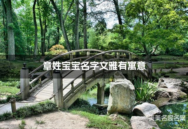 起名取名平台 章姓宝宝名字文雅有寓意