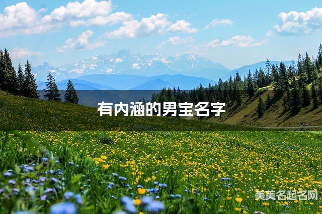 有内涵的男宝名字（263个最新）