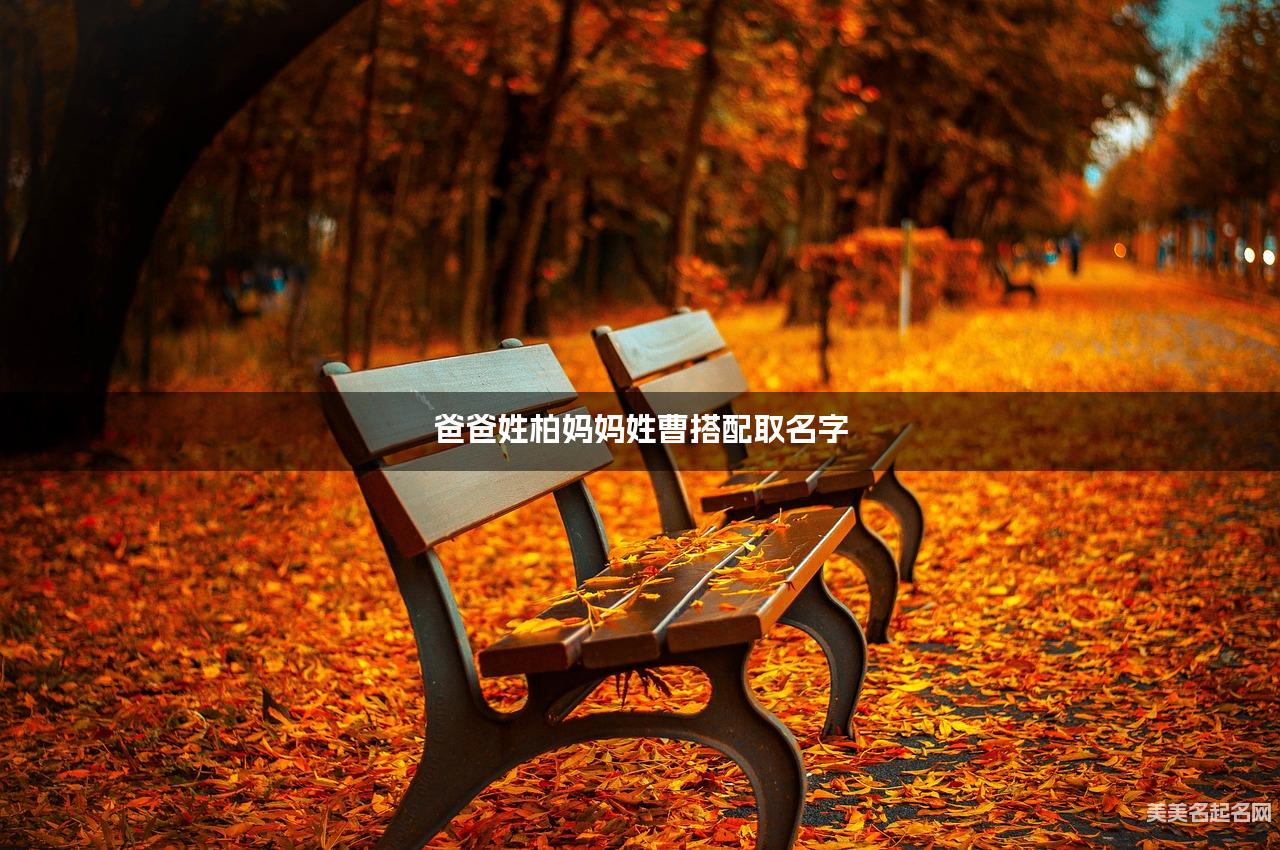 有新意的小女孩名字，爸爸姓柏妈妈姓曹搭配取名