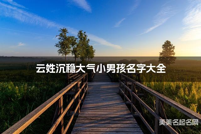 雲姓沉穩大氣小男孩名字大全