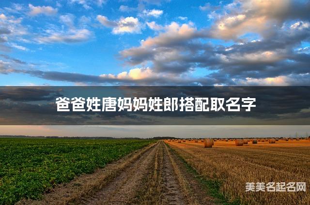 爸爸姓唐妈妈姓郎搭配取名字