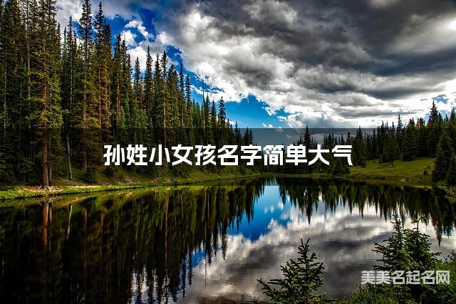 在线取名起名 孙姓小女孩名字简单大气
