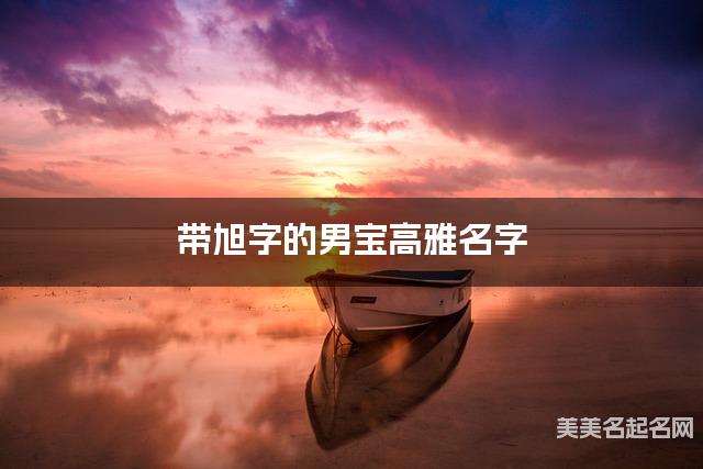 带旭字的男宝高雅名字